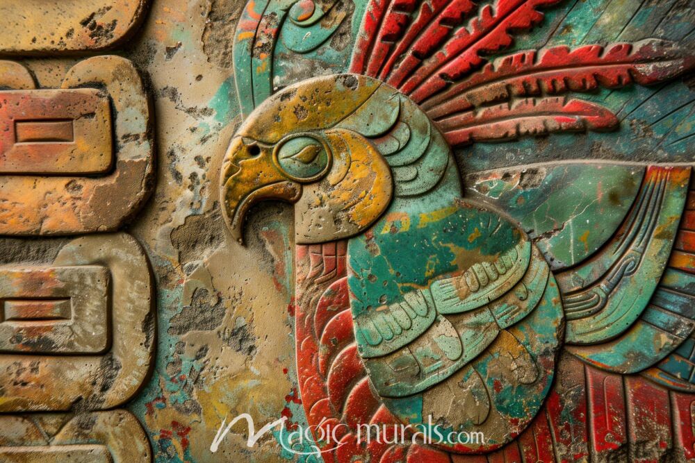 Aztec-Inspired Carving 5532 Wallpaper Wall Mural