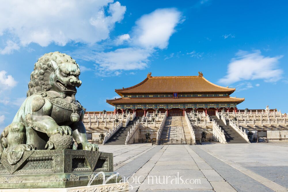 Forbidden City Beijing China Dragon Wallpaper Wall Mural