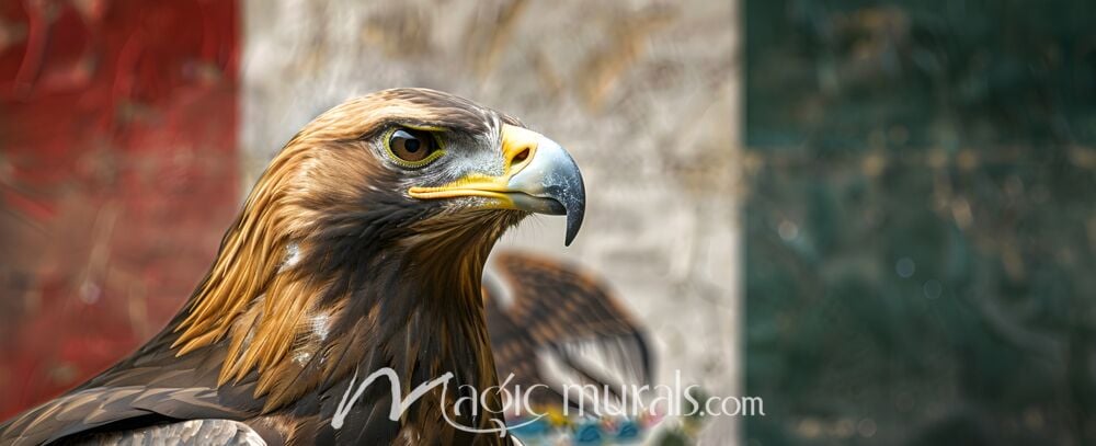 Mexican Flag and Eagle 9445 Wallpaper Wall Mural