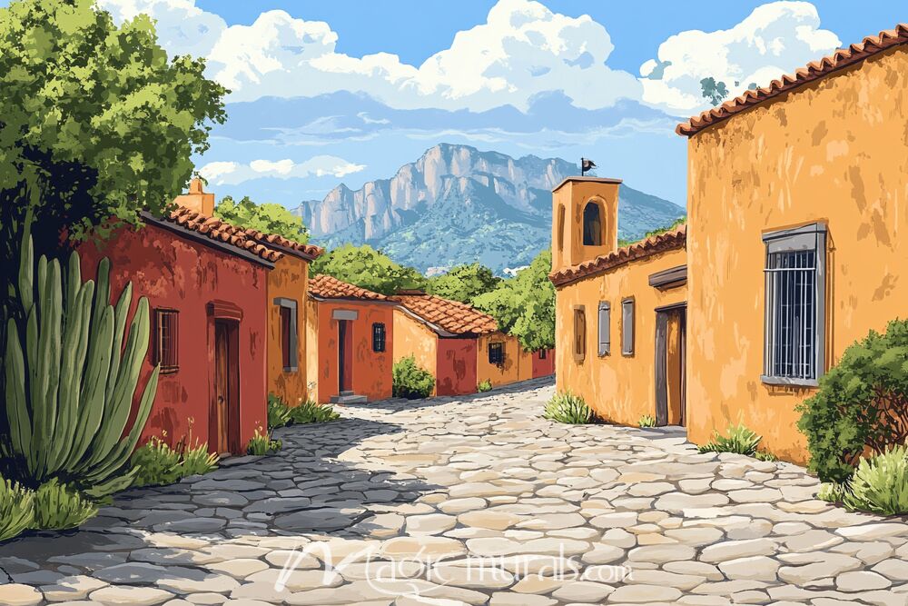 Mexican Village 6555 Wallpaper Wall Mural