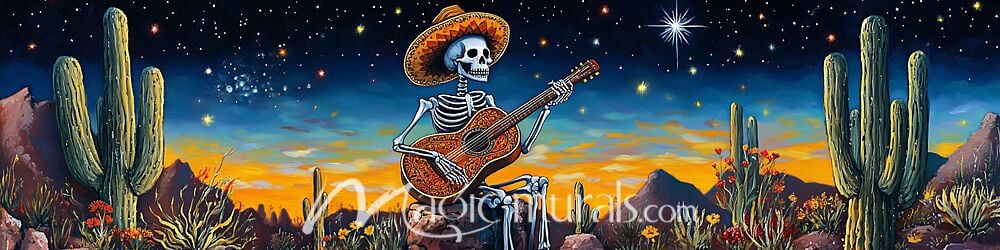 Calavera Guitarist 8240 Wallpaper Wall Mural