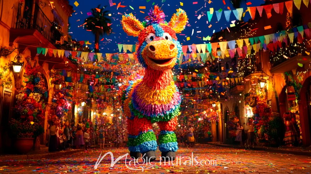 Donkey Pinata 4395 Wallpaper Wall Mural