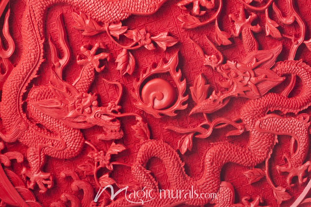 Chinese Dragon Carving 3426 Wallpaper Wall Mural