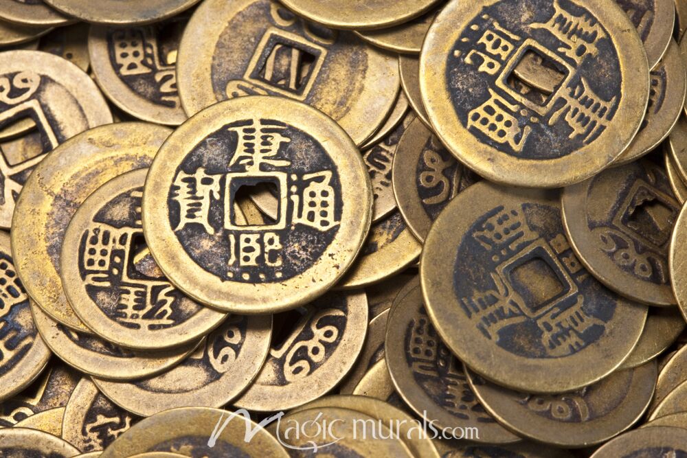 Ancient Chinese Coins 0608 Wallpaper Wall Mural