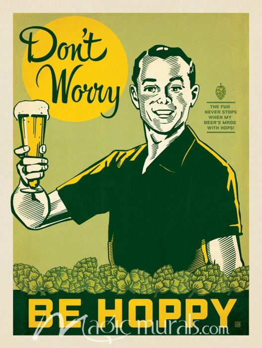 ADG Dont Worry Be Hoppy Wallpaper Wall Mural