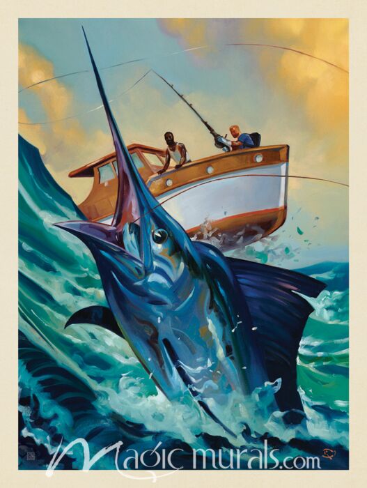 ADG Sport Fishing Wallpaper Wall Mural