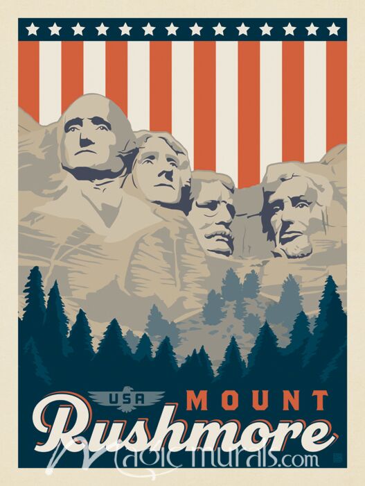 ADG Mount Rushmore Wallpaper Wall Mural