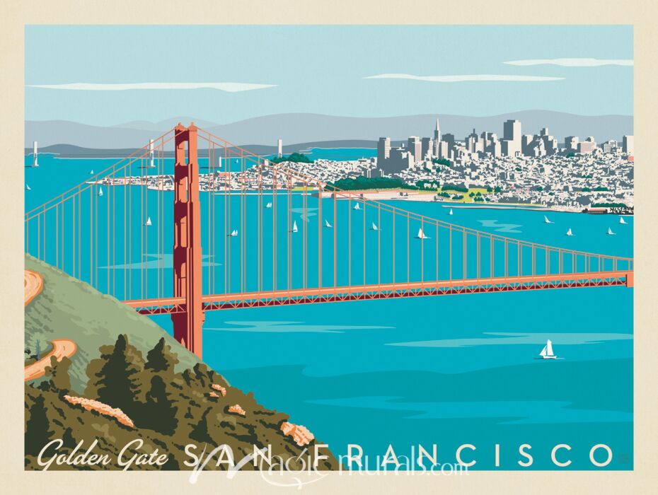 ADG Golden Gate San Francisco Wallpaper Wall Mural