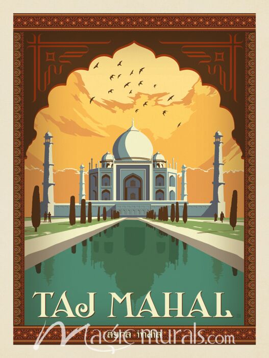 ADG Taj Mahal India Wallpaper Wall Mural