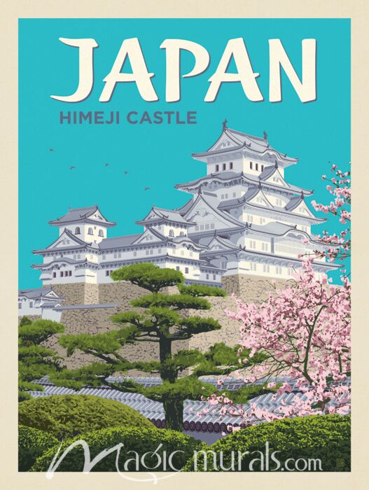 ADG Himeji Castle Japan Wallpaper Wall Mural