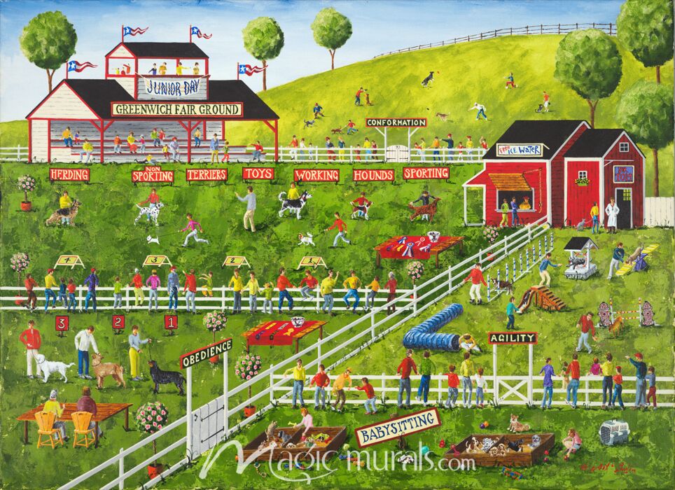 Blue Ribbon Farm 9518 Wallpaper Wall Mural