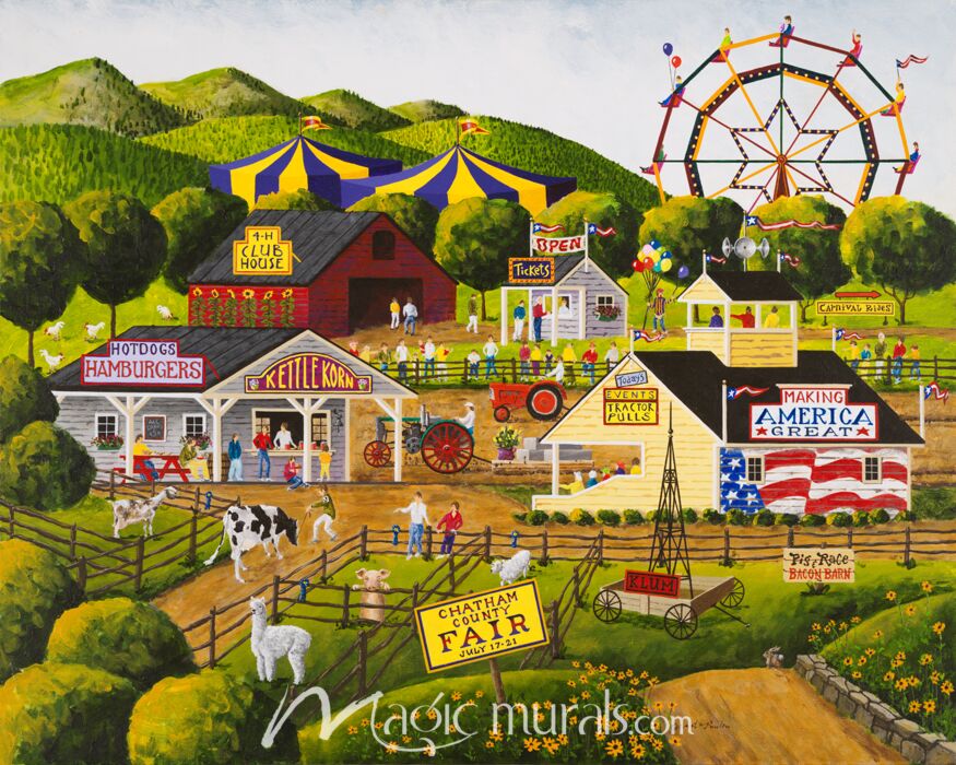 Day at the Fair 9567 Wallpaper Wall Mural