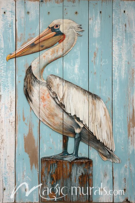 Myrtle Beach Pelican 1064 Wallpaper Wall Mural