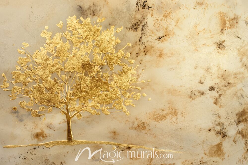 Golden Tree 1072 Wallpaper Wall Mural