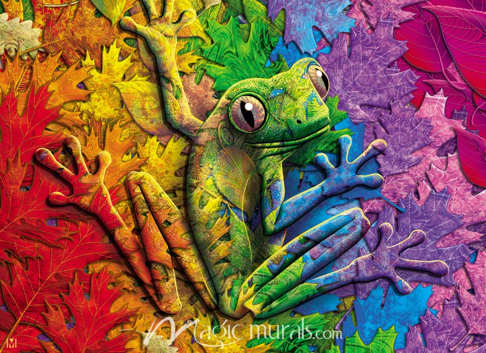 Hide and Seek Frog 3148 Wallpaper Wall Mural