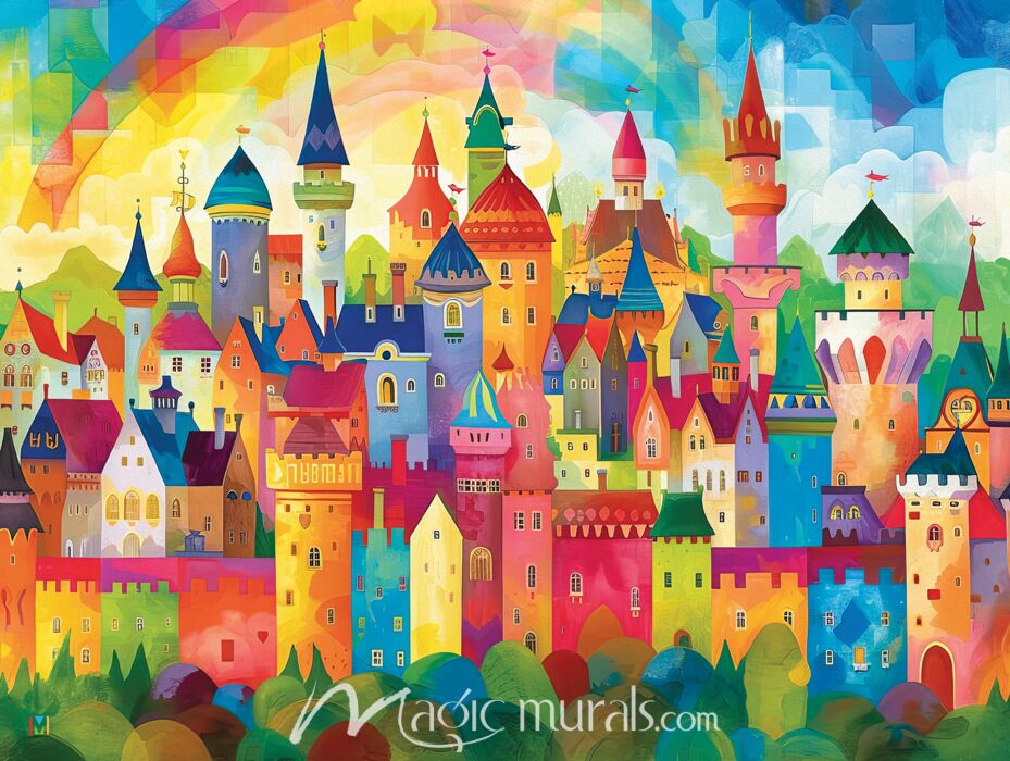 Colorful Castles 1114 Wallpaper Wall Mural