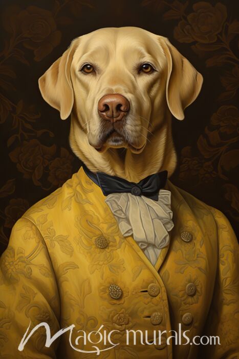 Lab in Yellow Suit 5697 Wallpaper Wall Mural