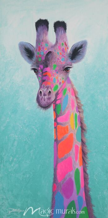 Party Animal Giraffe 903 Wallpaper Wall Mural