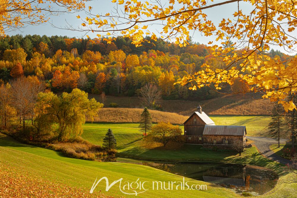 Pastoral Vermont Farmstead – Schwartz Wallpaper Wall Mural