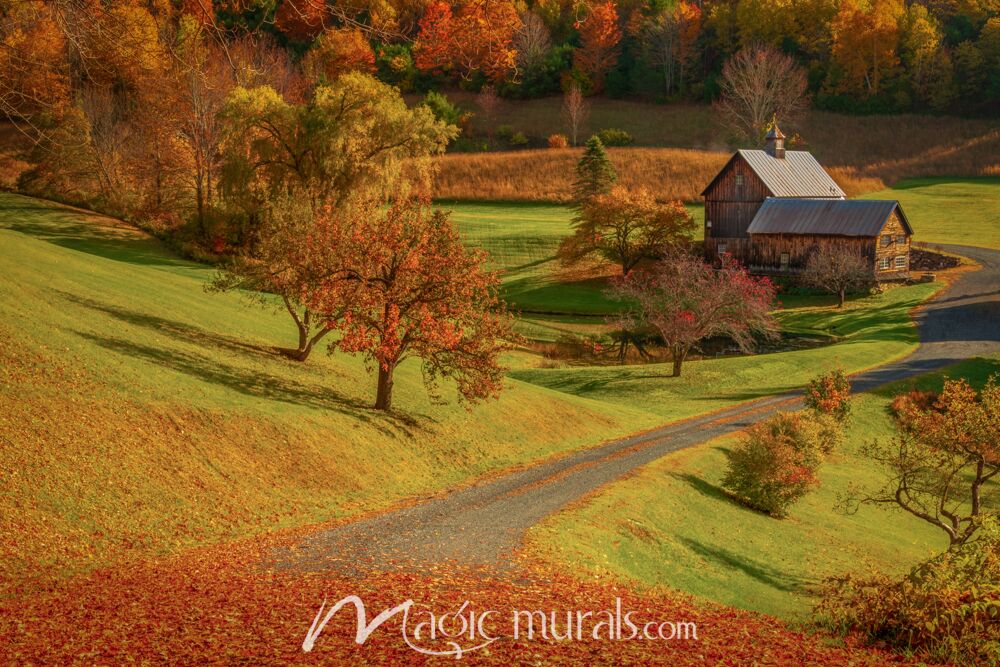 Winding Past the Barns – Schwartz Wallpaper Wall Mural