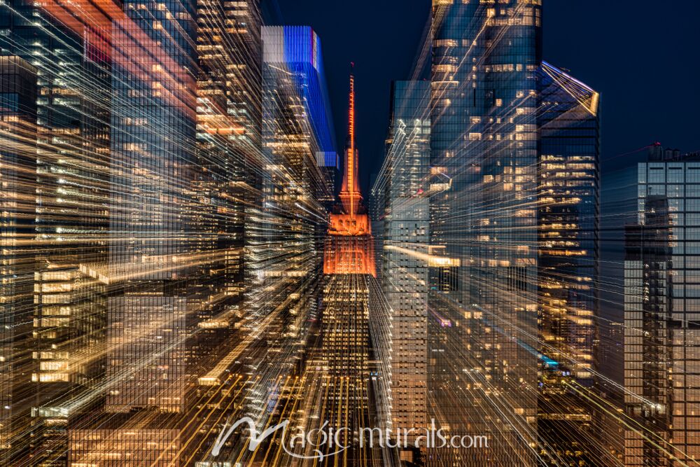 Hudson Yards and ESB 664A Mural Wallpaper Wall Mural