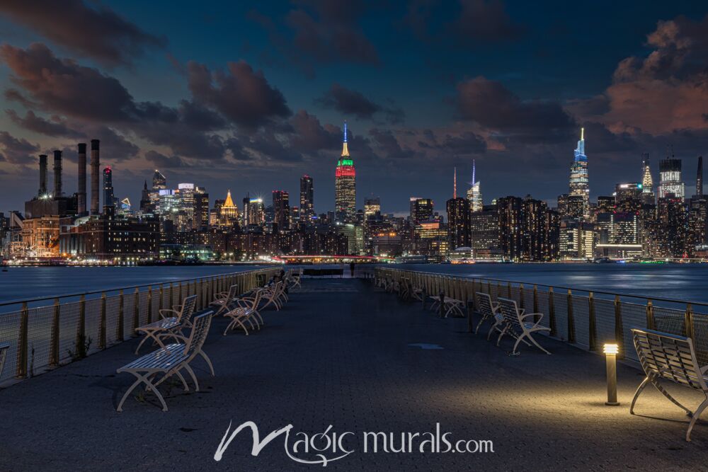 Mid Manhattan Skyline 729 Mural Wallpaper Wall Mural