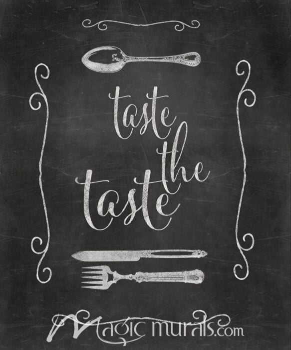 Haase Chalkboard Taste The Taste Wallpaper Wall Mural