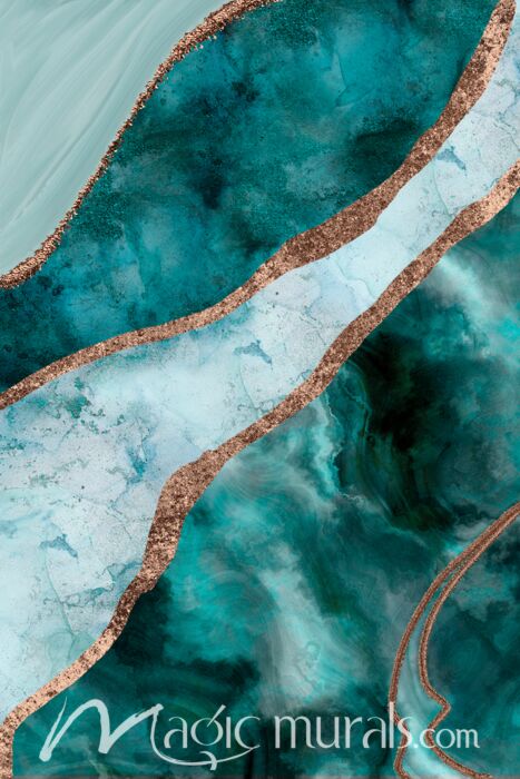 Haase Turquoise Gemstone Luxury Wallpaper Wall Mural