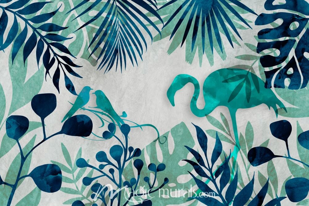 Haase Flamingo Jungle A Wallpaper Wall Mural