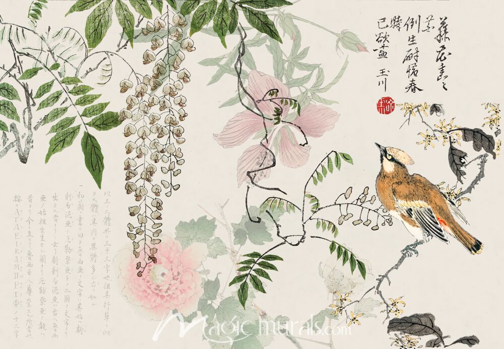 Haase Wisteria Chinoiserie Wallpaper Wall Mural