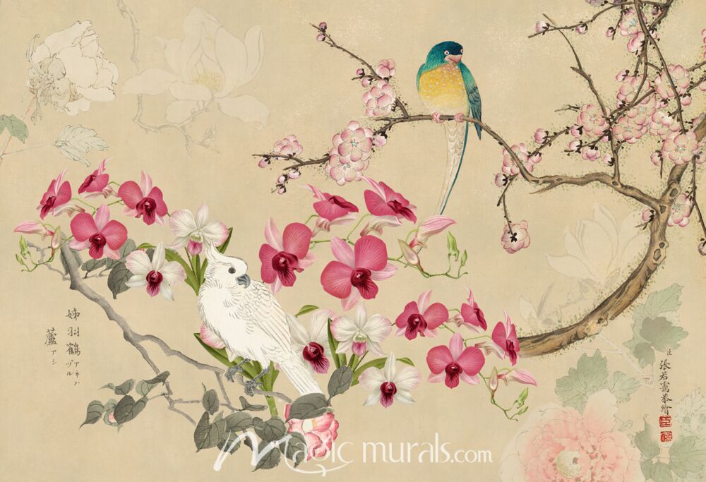 Haase Chinoiserie With Birds C Wallpaper Wall Mural