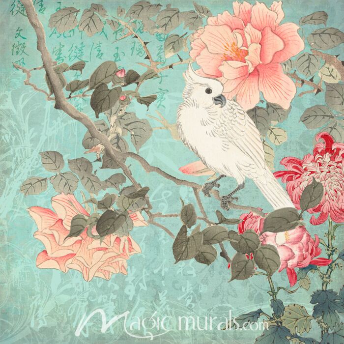 Haase Chinese Cockatoo Garden Wallpaper Wall Mural