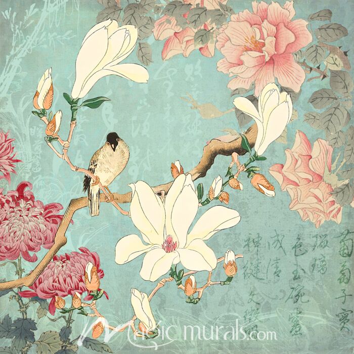 Haase Chinese Magnolia Garden Wallpaper Wall Mural