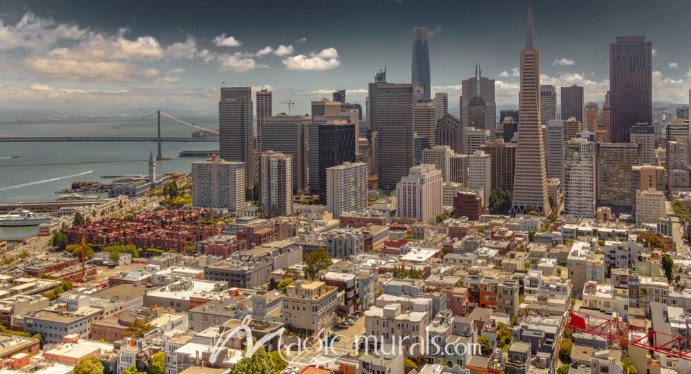 SF Skyline Wallpaper Wall Mural