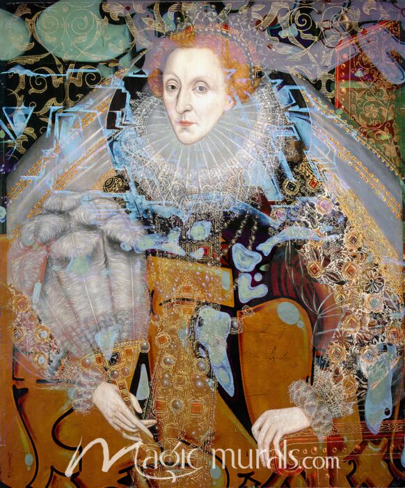 Elizabeth I Graffiti 2 Wallpaper Wall Mural