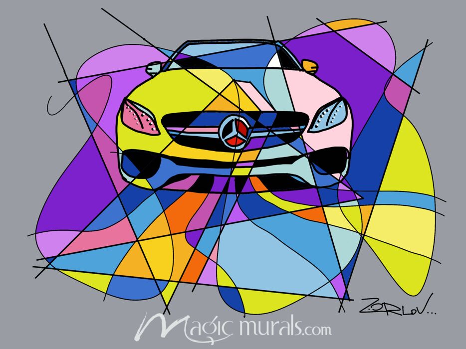 Mercedes Color 2 Wallpaper Wall Mural