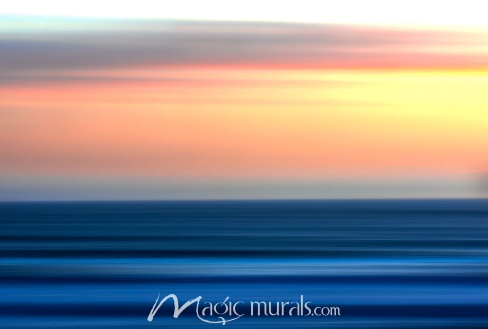 Sunset Seascape One Wallpaper Wall Mural