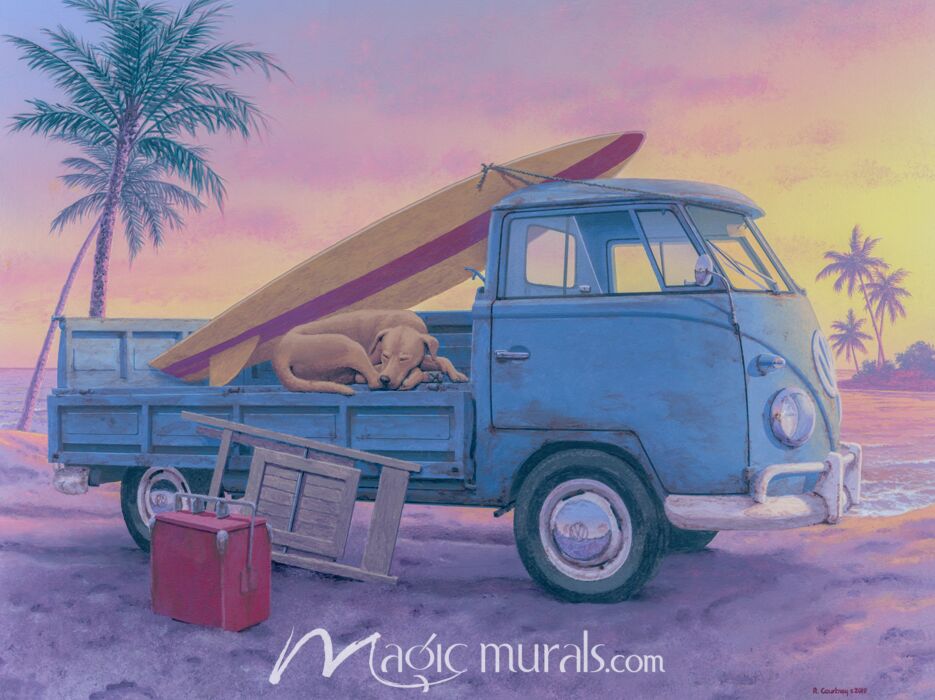 The Beach Boy by R Courtney Wallpaper Wall Mural