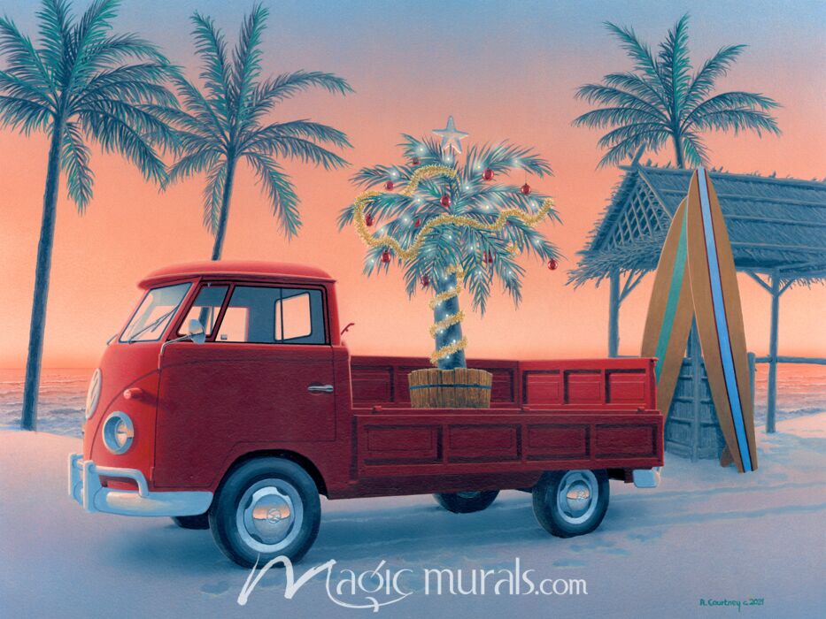 Coastal Christmas by R Courtney Wallpaper Wall Mural