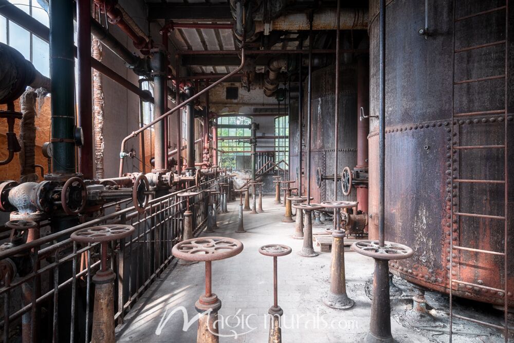 Abandoned Factory II Wallpaper Wall Mural