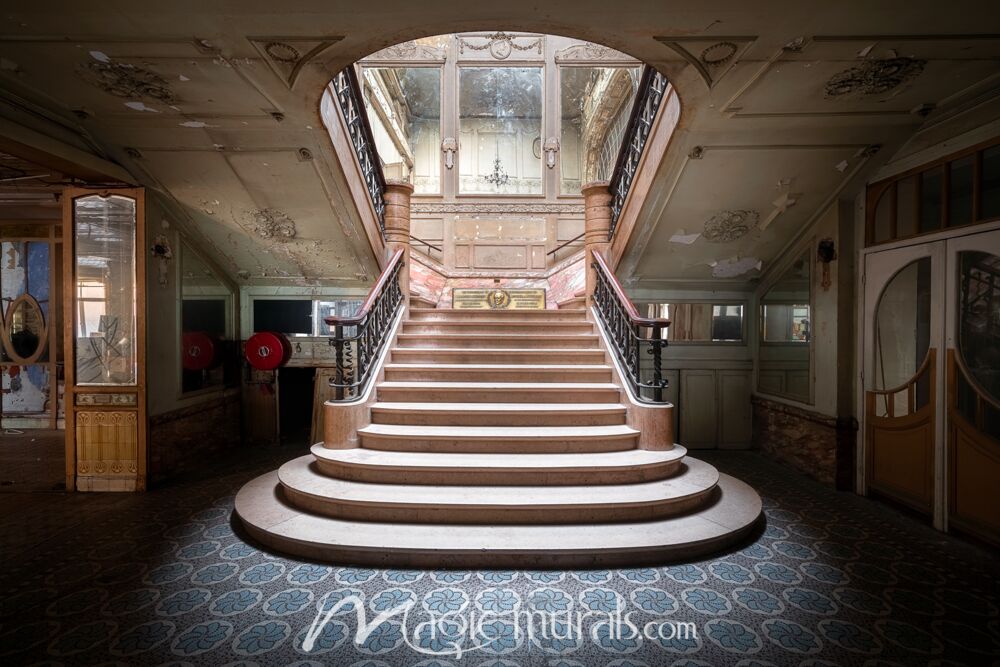 Elegant Stairs Wallpaper Wall Mural