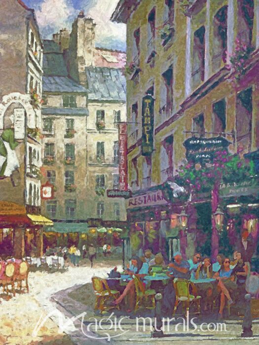 Paris Cafe Seven Wallpaper Wall Mural