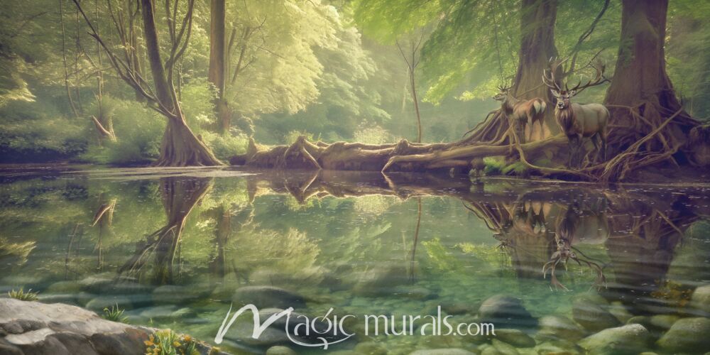 Quiet Reflections Wallpaper Wall Mural