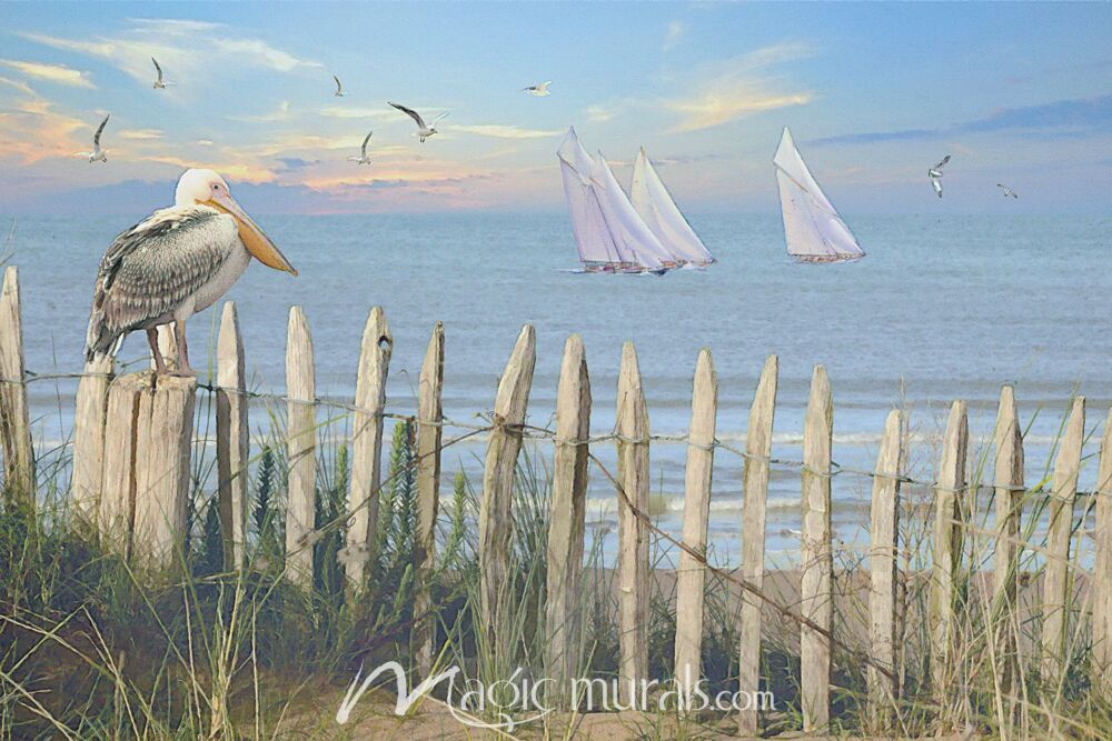 Summer Breeze Shore Wallpaper Wall Mural