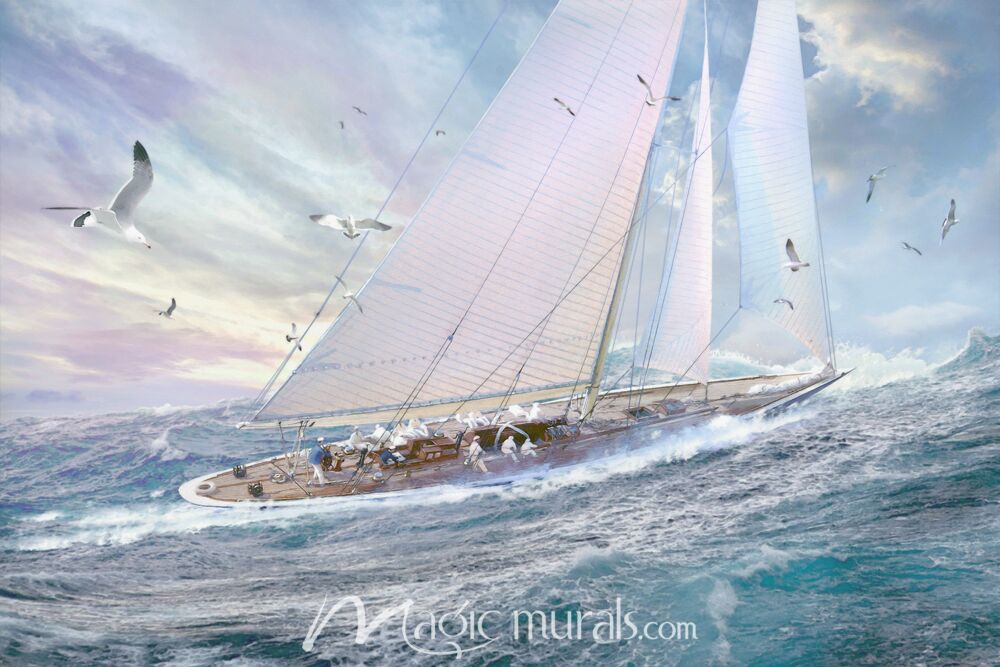 Free Spirits SailingA Wallpaper Wall Mural