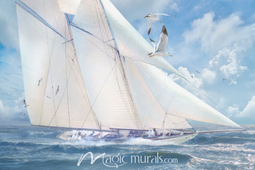 High Spirits SailingA Wallpaper Wall Mural