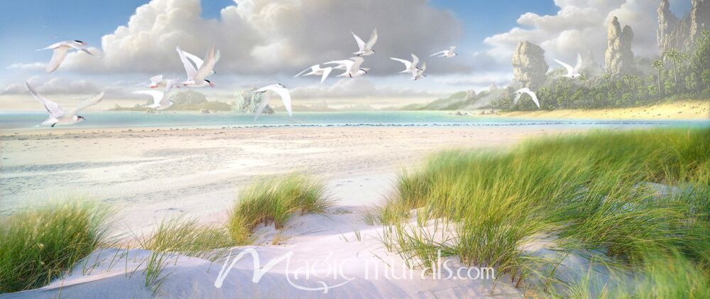 Celestial Tern Wallpaper Wall Mural