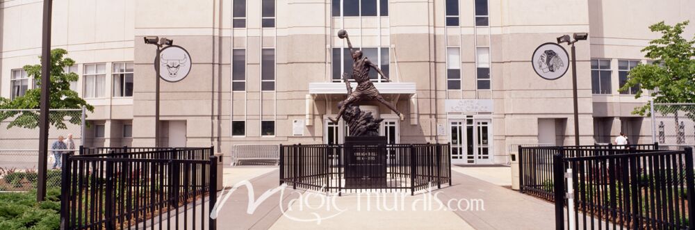 Michael Jordan Statue United Center 9338 Wallpaper Wall Mural