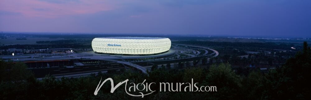 Allianz Arena Munich Night Soccer 1704 Wallpaper Wall Mural