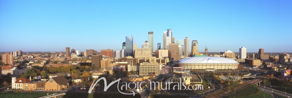 Minneapolis Skyline 3837 Wallpaper Wall Mural